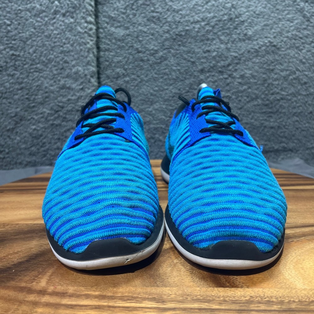 Nike Roshe Run Knit Blue Black Men's Athletic Comfort Sneakers‎ Shoes Size 7 - Picture 4 of 12